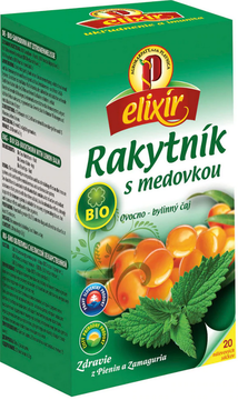 BIO čaj Rakytník s meduňkou 30 g Elixír 